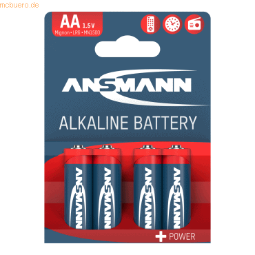 4013674005529 - Batterien Red Alkaline AA   Mignon   LR06 15 Volt 4013674005529 4 Stück