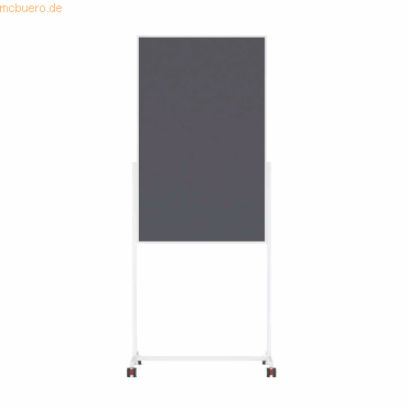 Magnetoplan Moderationswand 11112101 75x120cm Filz grau