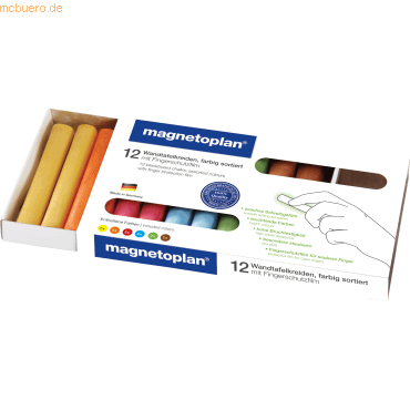 4013695031033 - Magnetoplan - Tafelkreide ® ohne Papierhülle farbig sortiert 12 St Pack Farbe farbig sortiert 4013695031033 - Magnetoplan - Tafelkreide ® ohne Papierhülle farbig sortiert 12 St Pack Farbe farbig sortiert