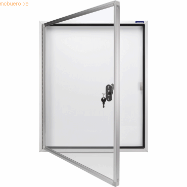 Magnetoplan Schaukasten CC 1214300 115x112,5cm 12xDIN A4 Aluminium wei