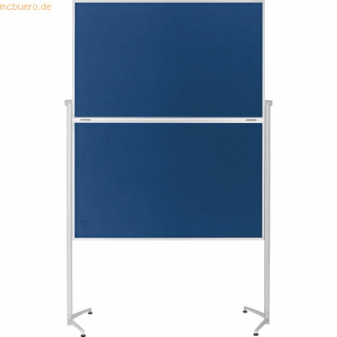 4013695051468 - Moderationstafel 1151303 120x150cm Filz + Filz (beidseitig) pinnbar klappbar mit Rollen blau + blau 4013695051468 Magnetop 4013695051468 - Moderationstafel 1151303 120x150cm Filz + Filz (beidseitig) pinnbar klappbar mit Rollen blau + blau 4013695051468 Magnetop