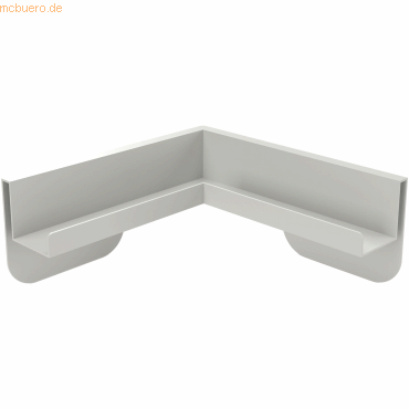 4013695060408 - Eck-Ablageleiste für Infinity Wall LxTxH 402 402 x 75 x 110 mm lichtgrau 4013695060408 - Eck-Ablageleiste für Infinity Wall LxTxH 402 402 x 75 x 110 mm lichtgrau