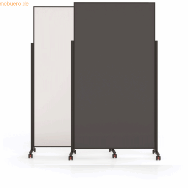 4013695065687 - VarioPin Whiteboard-Pinnwand-Kombi Magnetisch 100 (B) x 9 (T) x 180 (H) cm Grau Schwarz Weiß 4013695065687 - VarioPin Whiteboard-Pinnwand-Kombi Magnetisch 100 (B) x 9 (T) x 180 (H) cm Grau Schwarz Weiß