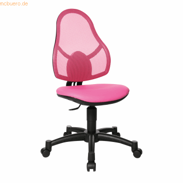 4014296025575 - Kinderdrehstuhl Open Art Junior ohne Armlehnen Muldensitz Netzrücken pink schwarz 4014296025575 - Kinderdrehstuhl Open Art Junior ohne Armlehnen Muldensitz Netzrücken pink schwarz