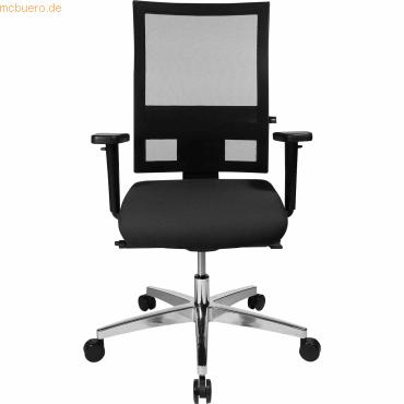 4014296029269 - Bürostuhl Profi Net 11 schwarz   silber mit Armlehnen bis 110kg 4014296029269 Topstar