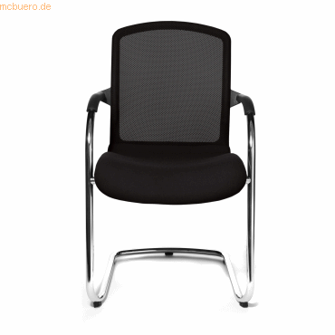 4014296031019 - Visitor Open Chair 100 schwarz Schwingstuhl OC590 T20 gepolstert mit Stoffbezug mit Armlehnen 4014296031019 Topstar 4014296031019 - Visitor Open Chair 100 schwarz Schwingstuhl OC590 T20 gepolstert mit Stoffbezug mit Armlehnen 4014296031019 Topstar