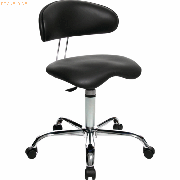 4014296101088 - Hocker ST290D10H Sitness 40 schwarz mit Rollen höhenverstellbar bis 110kg 4014296101088 Topstar 4014296101088 - Hocker ST290D10H Sitness 40 schwarz mit Rollen höhenverstellbar bis 110kg 4014296101088 Topstar
