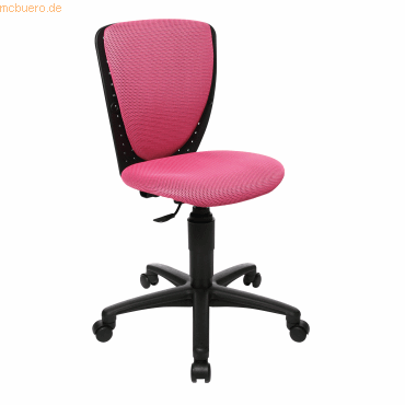 4014296539591 - Kinderdrehstuhl High S´cool ohne Armlehnen Muldensitz 3D-Netz-Rückenlehne pink schwarz 4014296539591 - Kinderdrehstuhl High S´cool ohne Armlehnen Muldensitz 3D-Netz-Rückenlehne pink schwarz