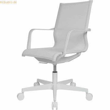 4014296793535 - Bürostuhl Sitness Life 40 mit Armlehnen 3D-Mechanik Flachsitz Netzrücken weiß weiß 4014296793535 - Bürostuhl Sitness Life 40 mit Armlehnen 3D-Mechanik Flachsitz Netzrücken weiß weiß
