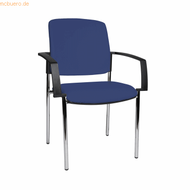 4014296799421 - Besucherstuhl Medical 10 blau chrom mit Armlehnen 4-Fuß-Gestell 4014296799421 Topstar 4014296799421 - Besucherstuhl Medical 10 blau chrom mit Armlehnen 4-Fuß-Gestell 4014296799421 Topstar