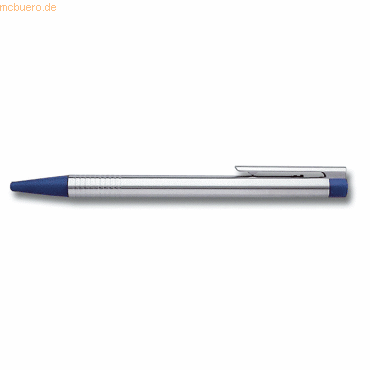 4014519038016 - Kugelschreiber LAMY 205 logo nachfüllbar blauschreibende Großraummine silber & matt-blau