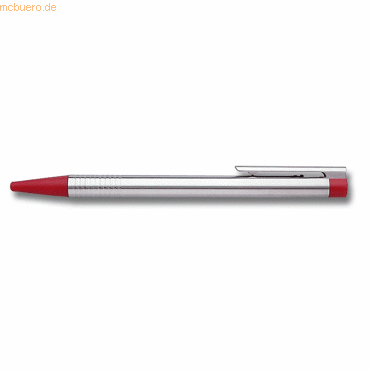 4014519631637 - Kugelschreiber LAMY 205 logo nachfüllbar blauschreibende Großraummine silber & matt-rot