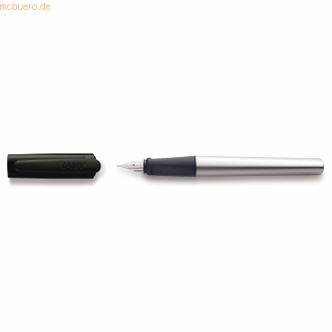 4014519737421 - LAMY nexx Patronenfüller schwarz silber A (für Anfänger) 4014519737421 - LAMY nexx Patronenfüller schwarz silber A (für Anfänger)