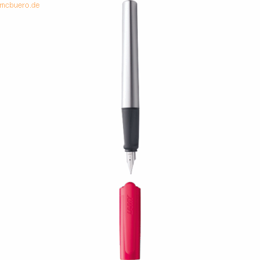 4014519763635 - LAMY nexx Patronenfüller crimson silber A (für Anfänger) 4014519763635 - LAMY nexx Patronenfüller crimson silber A (für Anfänger)