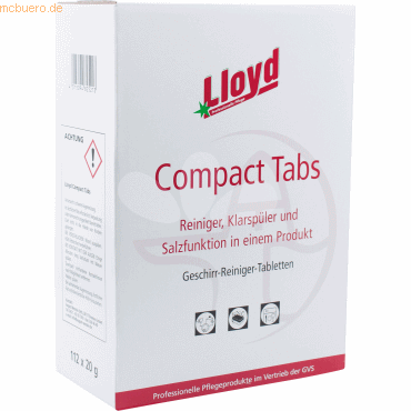 4015094825213 - Spülmaschinentabs Compact mit Klarspühler & Salzfunktion 95074 112x 18g Tabs 4015094825213 112 Stück 4015094825213 - Spülmaschinentabs Compact mit Klarspühler & Salzfunktion 95074 112x 18g Tabs 4015094825213 112 Stück