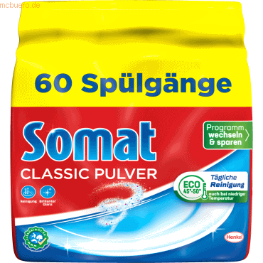 4015200033495 - Somat Geschirrspülpulver Classic 10002322 096kg 4015200033495 960 Gramm 4015200033495 - Somat Geschirrspülpulver Classic 10002322 096kg 4015200033495 960 Gramm