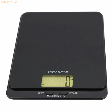 4015468118361 - Briefwaage DLS 5 schwarz für max 50 kg 4015468118361 GENIE 4015468118361 - Briefwaage DLS 5 schwarz für max 50 kg 4015468118361 GENIE