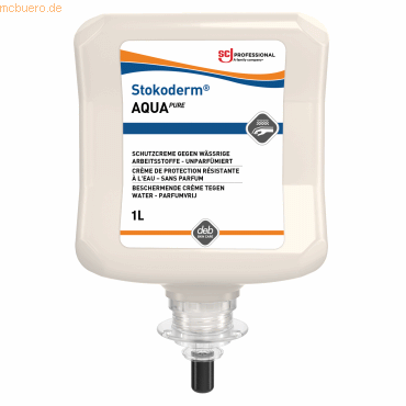 4016208098417 - SC JOHNSON PROFESSIONAL SAQ1L Hautschutzcreme Stokoderm® Aqua PURE 1 l unparfümi 4016208098417 - SC JOHNSON PROFESSIONAL SAQ1L Hautschutzcreme Stokoderm® Aqua PURE 1 l unparfümi