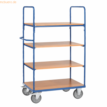 4017976083025 - Fetra fetra 8302 Etagenwagen Stahl pulverbeschichtet Traglast (max) 500 kg Brillantblau (RAL 5007)
