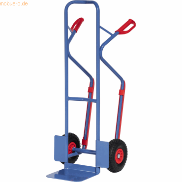 4017976131207 - Stahlrohrkarre mit Polyurethanbereifung Höhe 1300 mm mit Kunststoff-Gleitkufen 320mm Schaufelbreite - Fetra 4017976131207 - Stahlrohrkarre mit Polyurethanbereifung Höhe 1300 mm mit Kunststoff-Gleitkufen 320mm Schaufelbreite - Fetra