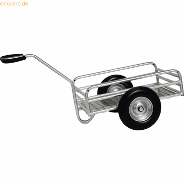 4017976561042 - Outdoor-Handwagen feuerverzinkt mit 845x545mm Ladefläche aus Alu-Quintettblech und Polyurethanbereifung - Fetra 4017976561042 - Outdoor-Handwagen feuerverzinkt mit 845x545mm Ladefläche aus Alu-Quintettblech und Polyurethanbereifung - Fetra