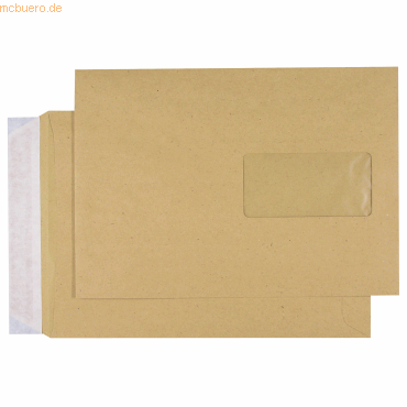 4018529002760 - Faltentaschen 30006879 C5 mit haftklebend 90g braun 4018529002760 500 Stück 4018529002760 - Faltentaschen 30006879 C5 mit haftklebend 90g braun 4018529002760 500 Stück