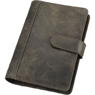 4021068006953 - Bind Systemplaner A6 Nappaleder sw ohne Kalender mit Reißverschluss 4021068006953 10100-1