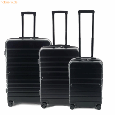 4021068456109 - JSA Reisekoffer-Set 3-teilig Tragegriff TSA-Schlösser Teleskopsystem 360° Leichtlaufrollen ABS schwarz 4021068456109 - JSA Reisekoffer-Set 3-teilig Tragegriff TSA-Schlösser Teleskopsystem 360° Leichtlaufrollen ABS schwarz