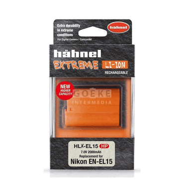 4021499558199 - Akku für Hähnel EN-EL15 Li-Ion 7 Volt 2000 mAh Orange 4021499558199 - Akku für Hähnel EN-EL15 Li-Ion 7 Volt 2000 mAh Orange