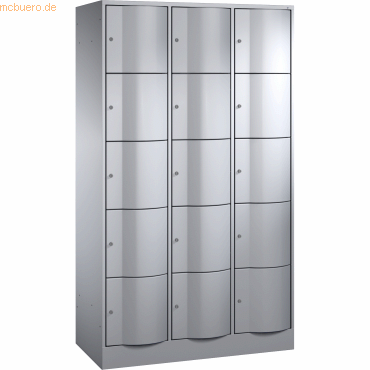 4025314014815 - CP Schließfachschrank 8570372 S10764 15 Fächer 1950x1150x540mm weißalu
