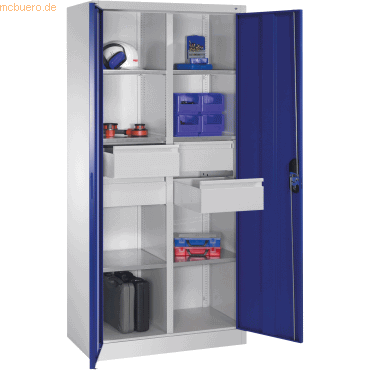 4025314084986 - Werkzeugschrank groß 89213042S10029 6 Böden 4 Schubladen 1950x930x500mm 4025314084986 C+P-Möbel 4025314084986 - Werkzeugschrank groß 89213042S10029 6 Böden 4 Schubladen 1950x930x500mm 4025314084986 C+P-Möbel