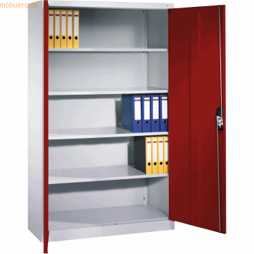 4025314094855 - Aktenschrank 9460-000 Stahl abschließbar 5 OH 120 x 195 x 40 cm lichtgrau 4025314094855 C+P-Möbel