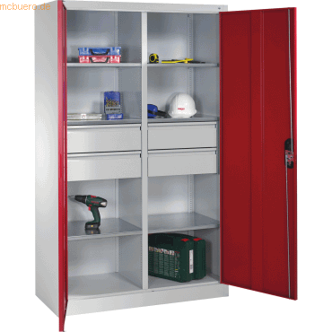 4025314162103 - Werkzeugschrank 89313042S10037 6Bd 4Sch 1950x1200x500mm lgr rrt 4025314162103 C+P-Möbel 4025314162103 - Werkzeugschrank 89313042S10037 6Bd 4Sch 1950x1200x500mm lgr rrt 4025314162103 C+P-Möbel