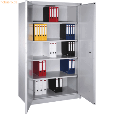 4025314212907 - Sicherheitsschrank 1180-00 Stahl abschließbar + feuerfest 5 OH 120 x 195 x 50 cm lichtgrau 4025314212907 C+P-Möbel