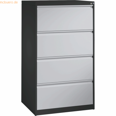 4025314220865 - Hängeregistraturschrank ACURADO 2-bahnig 4 Schübe schwarzgrau lichtgrau 4025314220865 - Hängeregistraturschrank ACURADO 2-bahnig 4 Schübe schwarzgrau lichtgrau