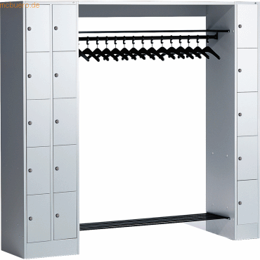 4025314615524 - Schließfachschrank 8070 80730-00 Metall 3 Abteile mit 15 Fächern abschließbar 210x195cm (BxH) lichtgrau 4025314615524 C+P-M 4025314615524 - Schließfachschrank 8070 80730-00 Metall 3 Abteile mit 15 Fächern abschließbar 210x195cm (BxH) lichtgrau 4025314615524 C+P-M