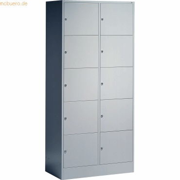 4025314665666 - C+P Schließfachschrank 8070 H1950xB900xT480mm Korpus Lichtgrau Fronten Lichtgrau 4025314665666 - C+P Schließfachschrank 8070 H1950xB900xT480mm Korpus Lichtgrau Fronten Lichtgrau