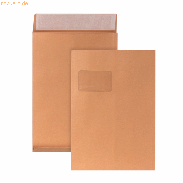 4026283053393 - Faltentaschen Posthorn 00014065 C4 mit Fenster 20mm-Falte haftklebend 120g braun 4026283053393 200 Stück 4026283053393 - Faltentaschen Posthorn 00014065 C4 mit Fenster 20mm-Falte haftklebend 120g braun 4026283053393 200 Stück