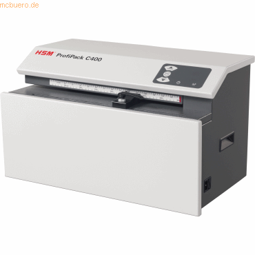 4026631062695 - Verpackungspolstermaschine HSM ProfiPack C400 mit Griffmulde 625 W 220-240 V B 610 x T 395 x H 375 mm grau 4026631062695 - Verpackungspolstermaschine HSM ProfiPack C400 mit Griffmulde 625 W 220-240 V B 610 x T 395 x H 375 mm grau
