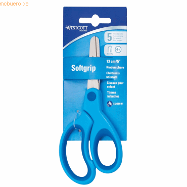 4027521513235 - Schere Kids Softgrip Kunststoffgriff in blau asymmetrisch rund13cm 5 4027521513235 Westcott 4027521513235 - Schere Kids Softgrip Kunststoffgriff in blau asymmetrisch rund13cm 5 4027521513235 Westcott