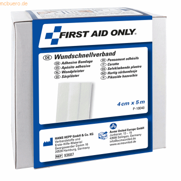 4027521528147 - Pflaster P-10040 weiß 4027521528147 FIRST AID ONLY 4027521528147 - Pflaster P-10040 weiß 4027521528147 FIRST AID ONLY