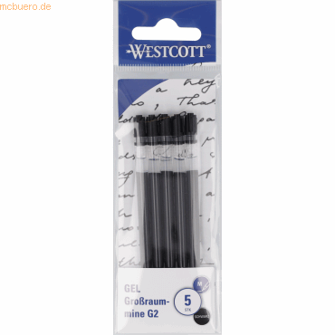 4027521530843 - Westcott Gelmine G2 E-733497 00 M schwarz 5St 4027521530843 5 Stück 4027521530843 - Westcott Gelmine G2 E-733497 00 M schwarz 5St 4027521530843 5 Stück