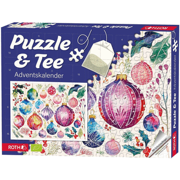 4028279852416 - Adventskalender Puzzle u Bio-Tee-Adventskalender Motiv Baumschm