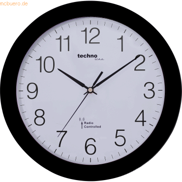 4029665018003 - Funkwanduhr WT 8000 schwarz Ø 30cm 4029665018003 WT 8000 schwarz 4029665018003 - Funkwanduhr WT 8000 schwarz Ø 30cm 4029665018003 WT 8000 schwarz