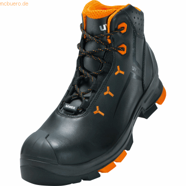 4031101609751 - S3 Arbeitsschutzstiefel 26503244 leitfähig (ESD) schwarz orange Größe 44 mit Kunststoffkappe 4031101609751 uvex