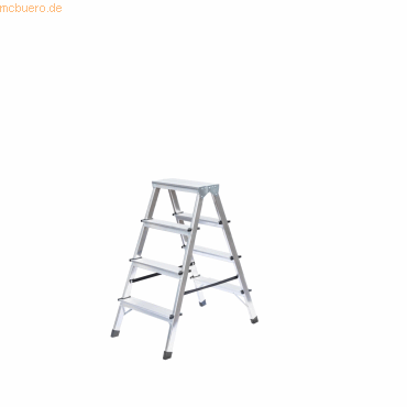 4031405111646 - MUNK Günzburger Steigtechnik 11164 Aluminium Stufen-Doppelleiter Arbeitshöhe (max) 26 m Silber 35 kg