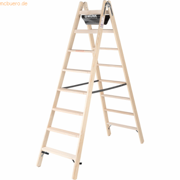 4031405338166 - Munk Günzburger Steigtechnik - munk Holz Stufen-Stehleiter 2x8 Stufen 4031405338166 - Munk Günzburger Steigtechnik - munk Holz Stufen-Stehleiter 2x8 Stufen