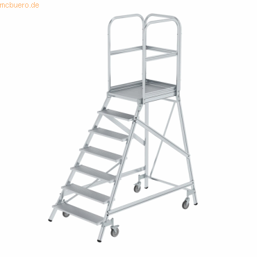 4031405501072 - MUNK Günzburger Steigtechnik Guenzburger Steigtechnik 50107 Aluminium Podestleiter Arbeitshöhe (max) 37 m Silber 43 kg 4031405501072 - MUNK Günzburger Steigtechnik Guenzburger Steigtechnik 50107 Aluminium Podestleiter Arbeitshöhe (max) 37 m Silber 43 kg