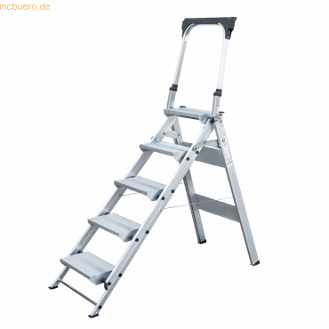 4031405531055 - MUNK Günzburger Steigtechnik Guenzburger Steigtechnik 53105 Aluminium Treppe klappbar Arbeitshöhe (max) 31 m Silber 135 kg 4031405531055 - MUNK Günzburger Steigtechnik Guenzburger Steigtechnik 53105 Aluminium Treppe klappbar Arbeitshöhe (max) 31 m Silber 135 kg