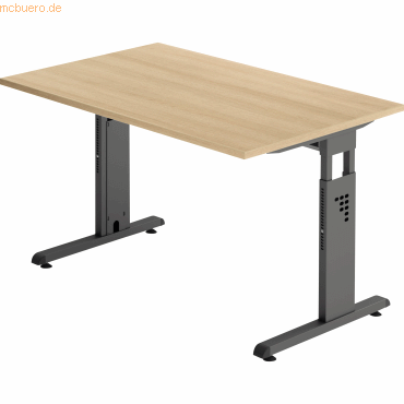4032062190227 - Schreibtisch O-Serie VOS12 E G manuell höhenverstellbar 65-85cm (H) 120x80cm (BxT) rechteckig eiche graphit 4032062190227 4032062190227 - Schreibtisch O-Serie VOS12 E G manuell höhenverstellbar 65-85cm (H) 120x80cm (BxT) rechteckig eiche graphit 4032062190227